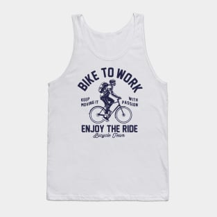 Bike to work Tank Top